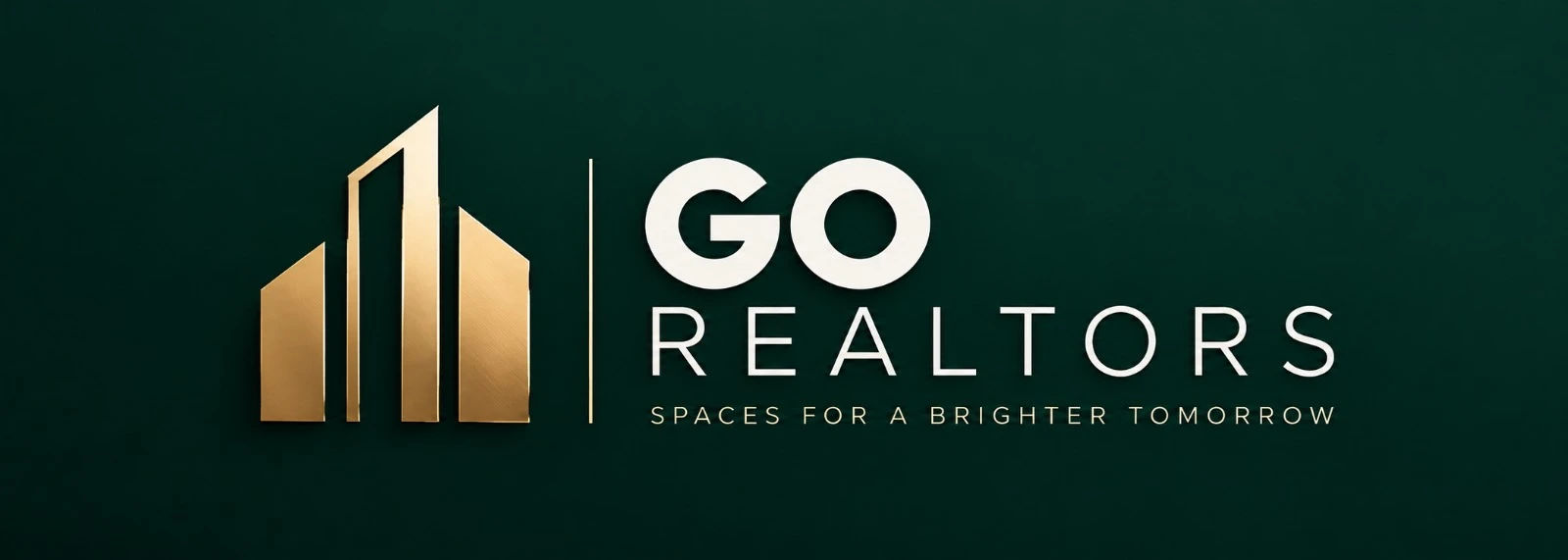 GO Realtors logo: Spaces for a brighter tomorrow